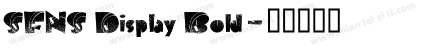 SFNS Display Bold字体转换